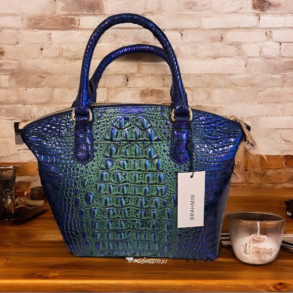 Brahmin Duxbury Royalty Ombré Melbourne Leather NWT - Picture 4 of 9